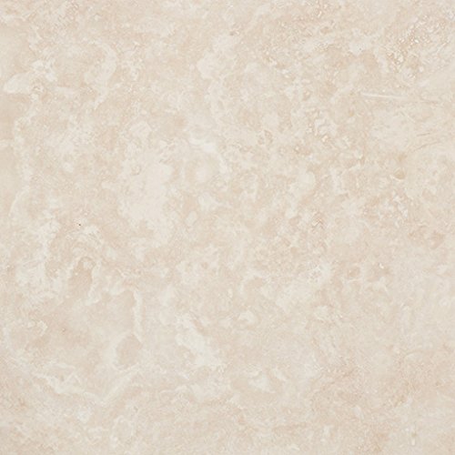 18×18 Field Tile in warm ivory-beige natural Ivory Travertine.