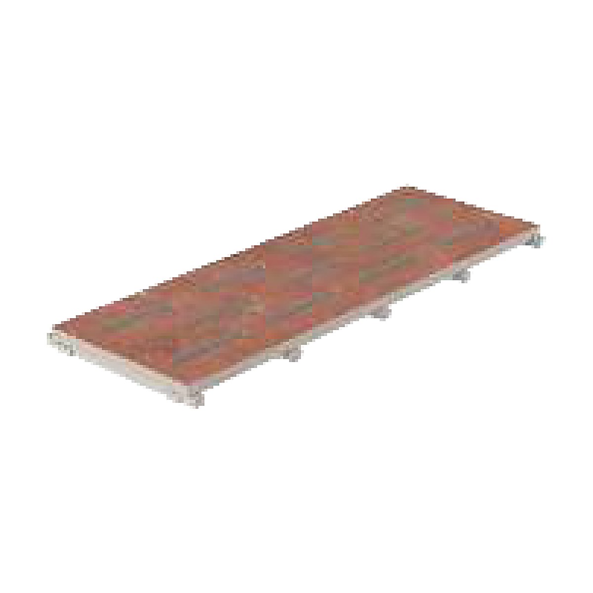 Cotto porcelain drain grate for perimeter overflow pools