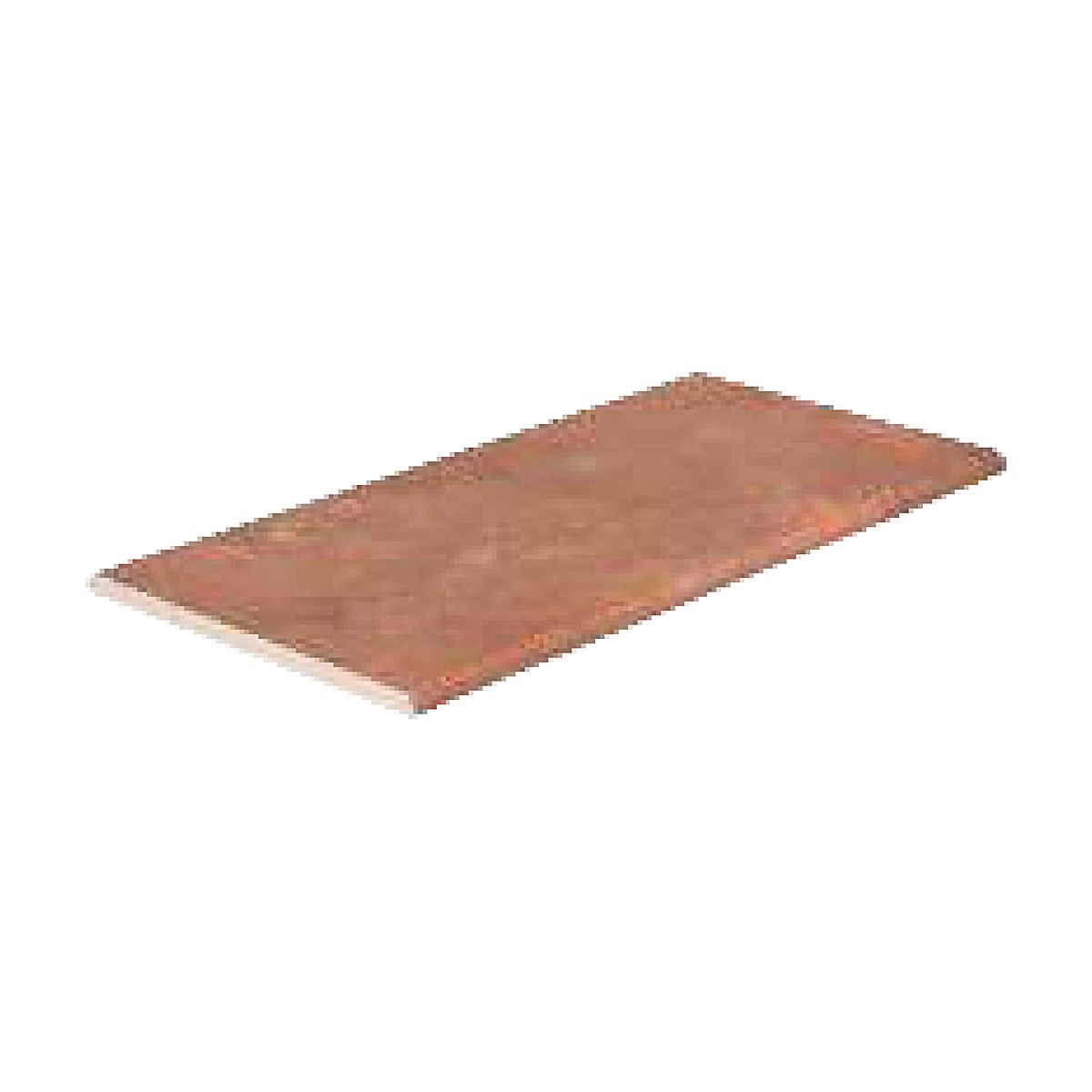 Cotto porcelain slot overflow pool coping, 13x26 in.