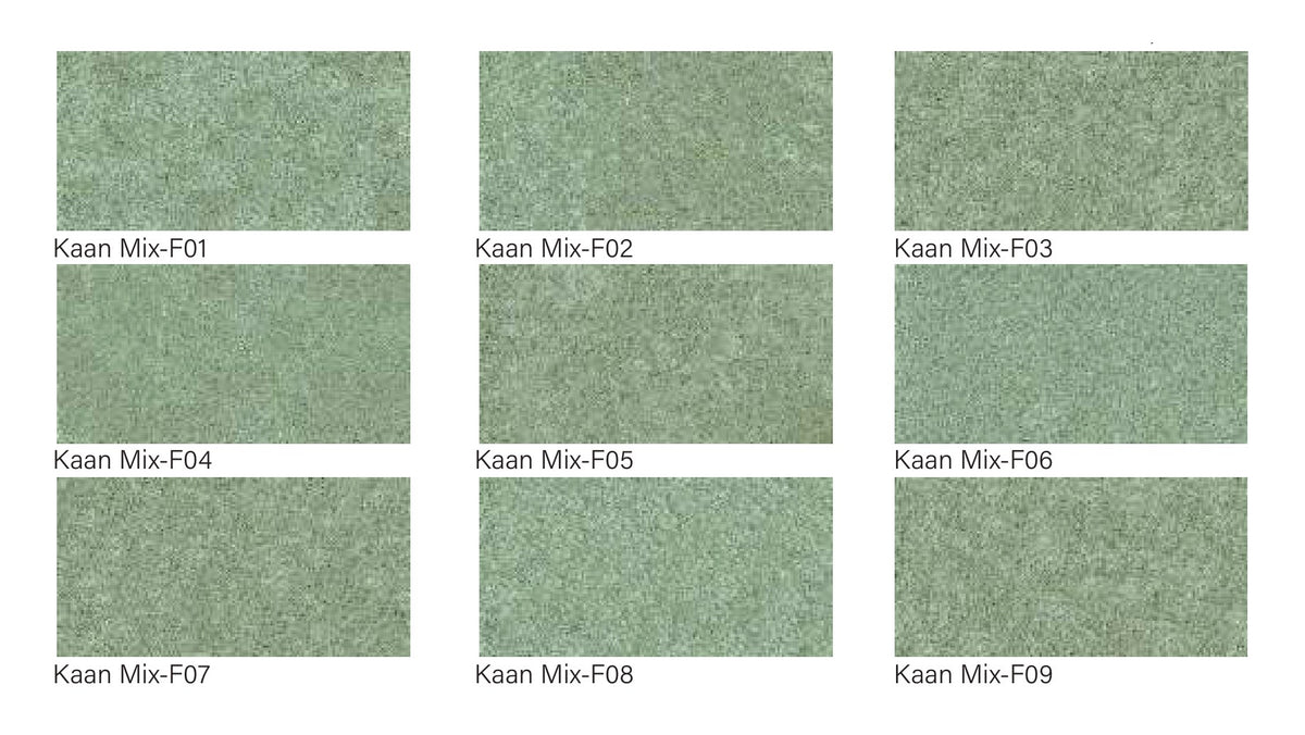 SeraPool Natural Kaan Mix porcelain pool tile, all nine faces shipped mixed for random installation