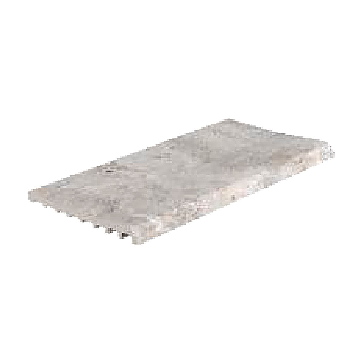 Silver Travertine porcelain flat pool coping, 10x20 in.
