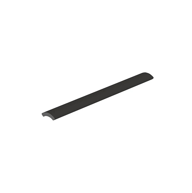 SeraPool Relax Black on Black convex porcelain trim for pool and spa transitions