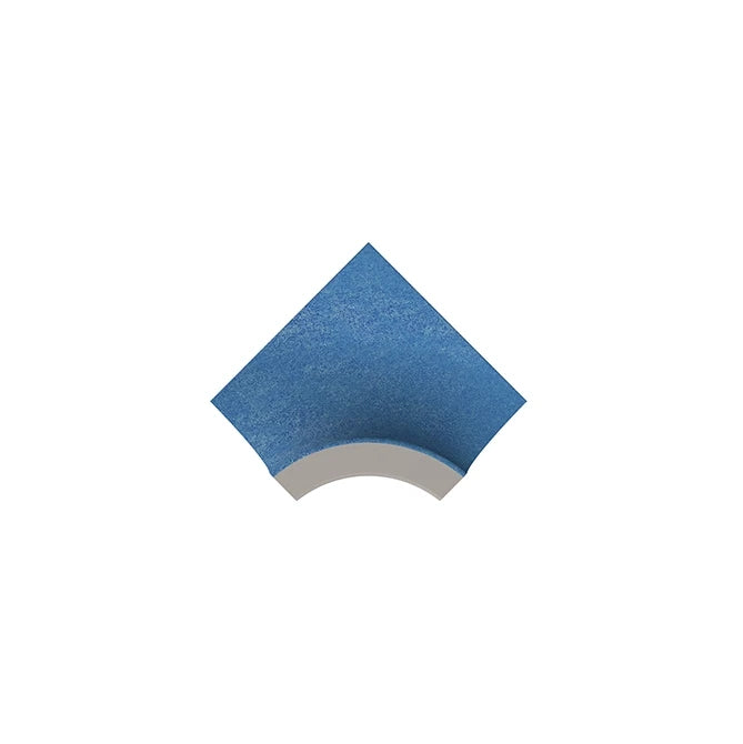 SeraPool Relax Blue convex outside corner porcelain pool trim