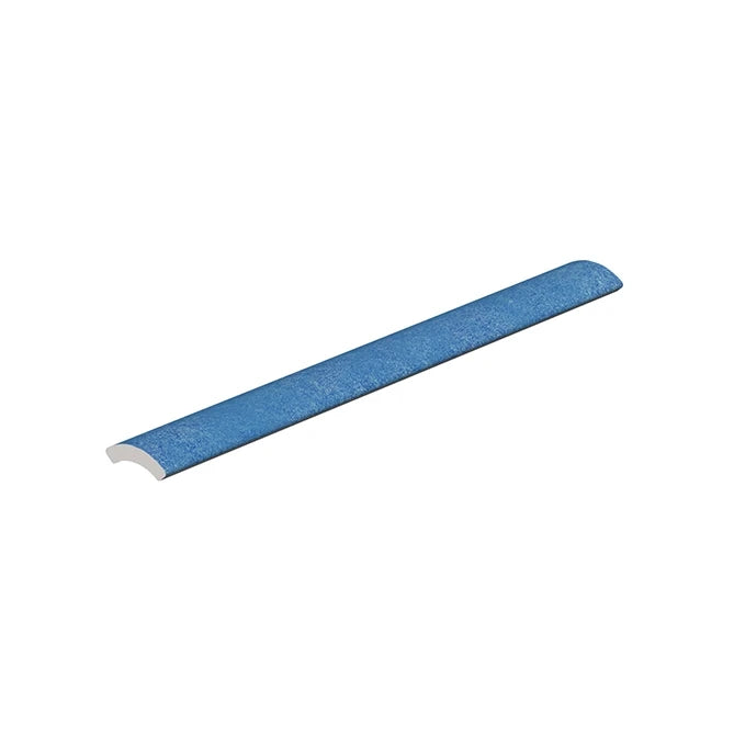 SeraPool Relax Blue convex porcelain trim for pool and spa transitions
