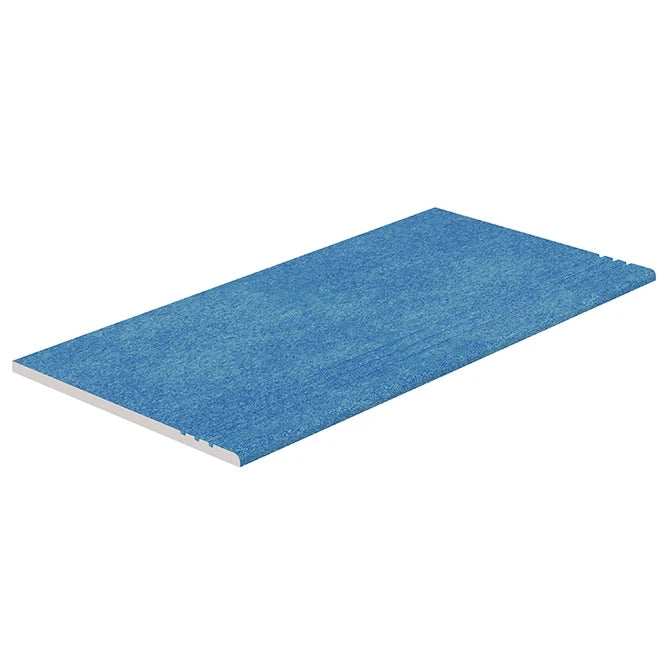 SeraPool Relax Blue anti-slip porcelain stair tread for pool steps