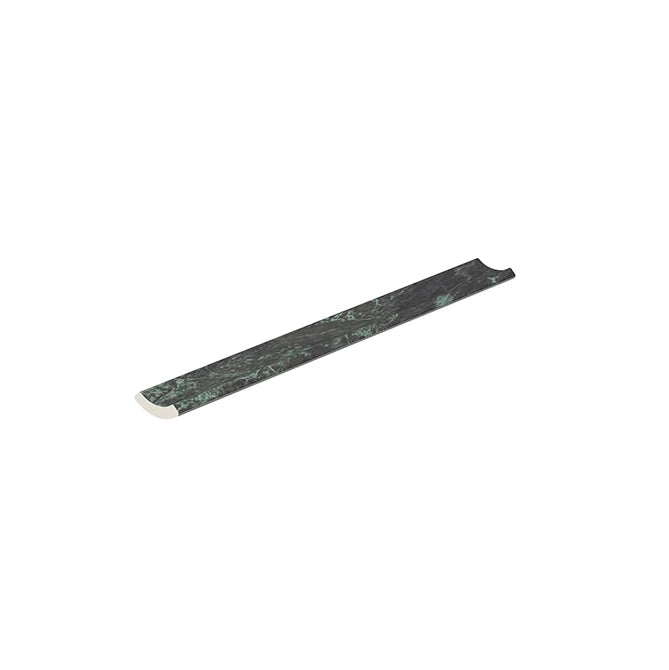 SeraPool Relax Oasis Green concave porcelain trim for pool and spa transitions