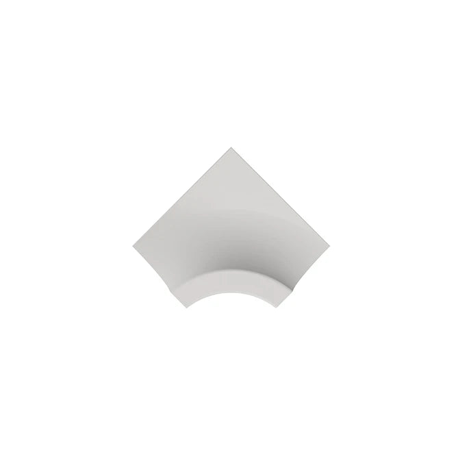 SeraPool Relax White porcelain concave angle corner for pool wall and floor transitions.