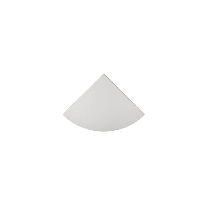 SeraPool Relax White porcelain convex corner piece with a rounded profile for pool edge transitions.