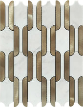 Exclusive tile Design on a Metal and Marble for High-End Kitchen and Bathroom Walls by Arda Ogan