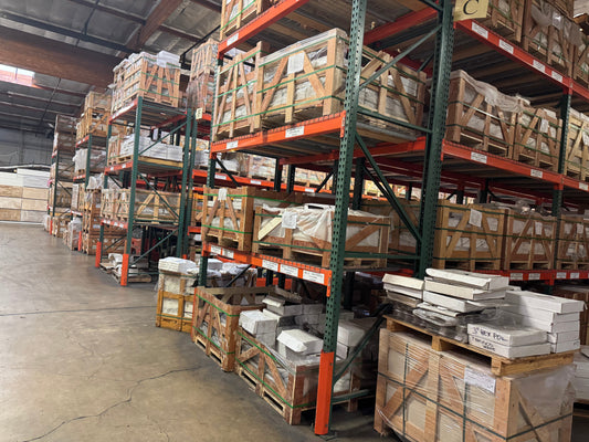 A common view of Arda Ogan Tile Store's warehouse. Ready to ship your orders.