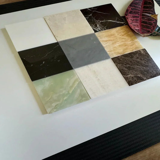 Classic Charm to Your Kitchen with Natural Stone Checkerboard Designs
