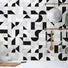 A kitchen backsplash: Modernist Expressions: Marble Mosaic – Inspired by American Modern Art