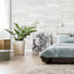 Wall Tile is Stria Textured 12x24 in Arctic Glow color