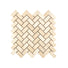 Ivory Travertine Herringbone Mosaic Tile for Elegant Kitchen Backsplashes