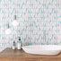 Enchanted Azure Wall_ Vibrant blue hues with a magical touch