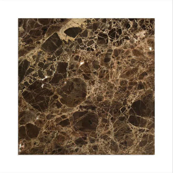 Polished Emperador Dark Marble Tile with Rich Brown Tones for Bathroom Floors
