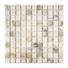 Calacatta Gold Mosaics collection features a variety of popular mosaic patterns and sizes, including 1x1 inch squares, hexagon mosaics, herringbone mosaics, and penny round mosaics.