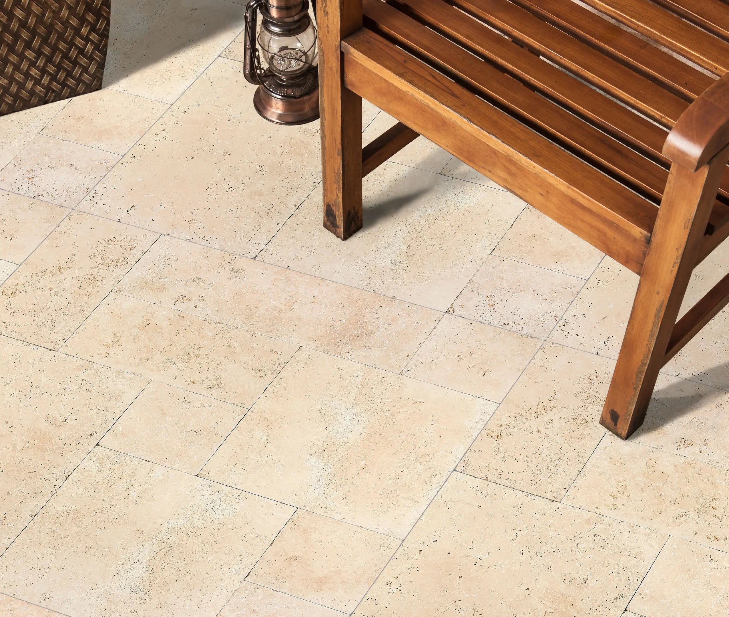 Ivory Travertine Paver for Outdoor Patio and Pool Decks