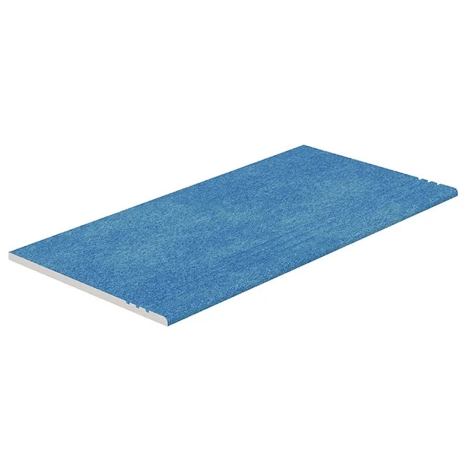 SeraPool Relax Blue anti-slip porcelain stair tread for pool steps