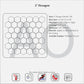 Oriental White Marble 2 In. Hexagon Mosaic