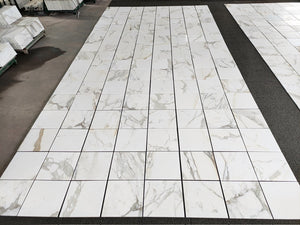 Calacatta Gold Marble Tile 18x18 Honed_Batch 052304