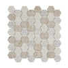 Crafted Elegance Hexagon Mosaic Tiles – Durable & Stylish Glass Mosaics - Midnight Umber