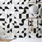 American Modernist Collection_ Abstract Noir: Monochromatic textures for a bold yet refined aesthetic on Kitchen Backsplash.