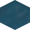 Fez Collection: Porcelain Hexagonal Floor Tiles - Deep Azure