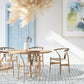 Fez collection azure drift zellige look porcelain hexagon tiles installed on the cafe floor
