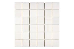 Bianco Dolomite 2 x 2 Mosaic Polished or Honed