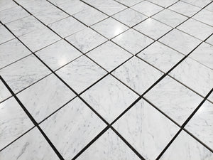 12x12 Bianco Carrara_White Carrara Italian Marble Tiles_Dry-Lay for color selection