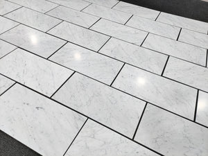 18x36 Bianco Carrara_White Carrara Italian Marble Tiles_Dry-Lay for color selection