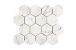 3 inch hexagon marble mosaic tile