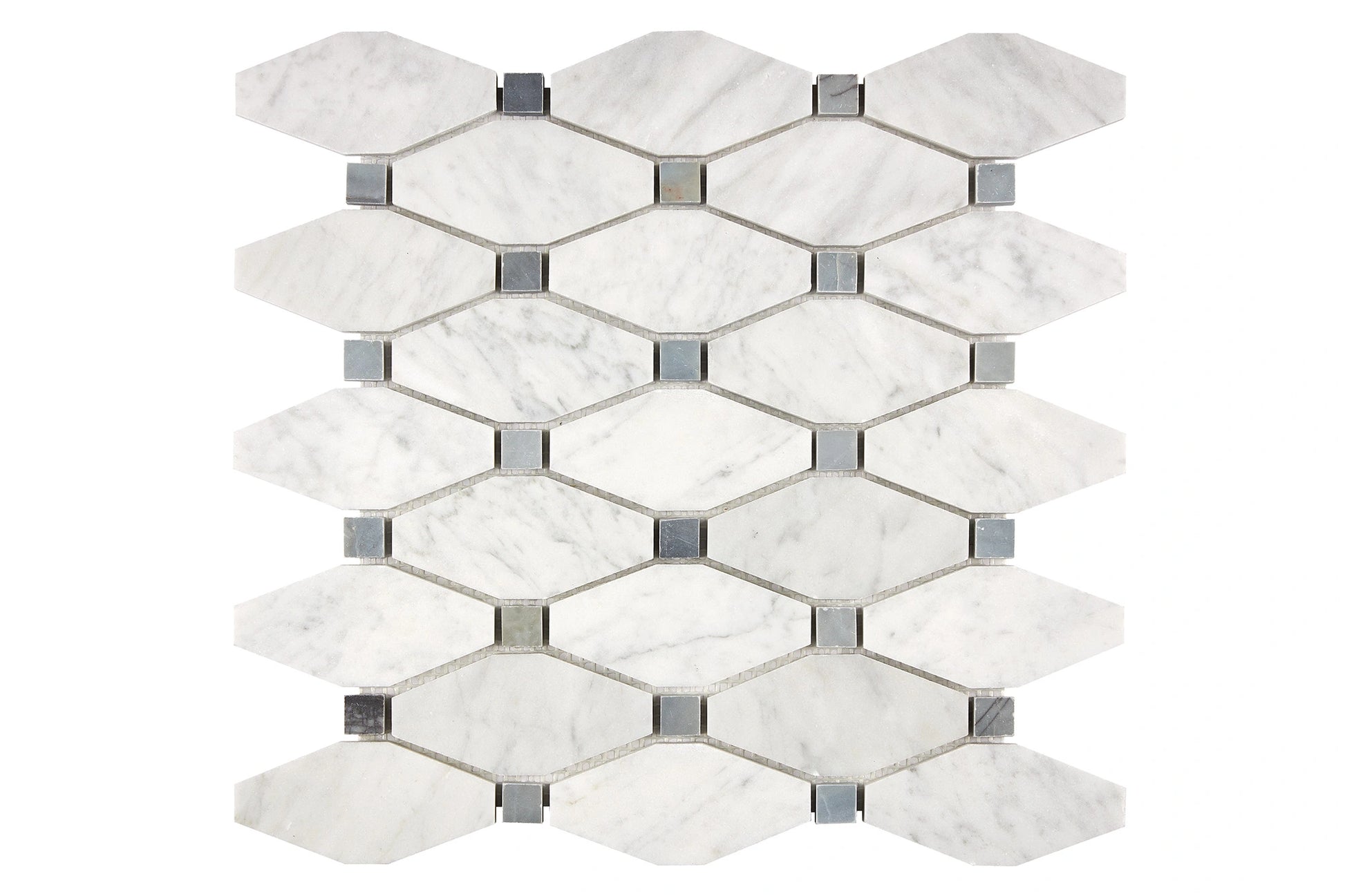 octave mosaic bianco carrara 