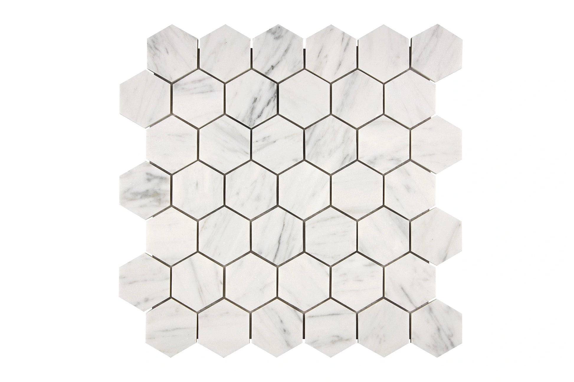 hexagon marble mosaic 2 inch 