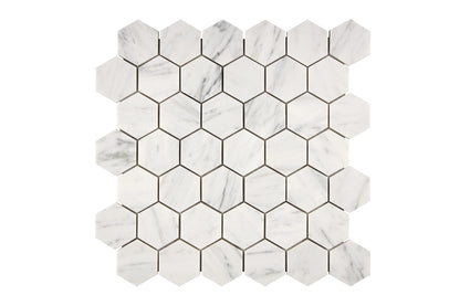 hexagon marble mosaic 2 inch 