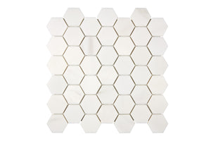 Bianco Dolomite 2 In. Hexagon Mosaic