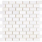 Bianco Dolomite 1x2 polished marble mosaic tile for elegant backsplashes and shower walls.