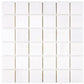 Bianco Dolomite 2 x 2 polished marble mosaic tile for elegant kitchen backsplashes and bathroom walls.