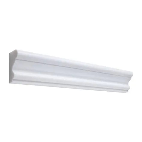 Bianco Dolomite 2 x 12 polished crown molding for refined wall and ceiling transitions.