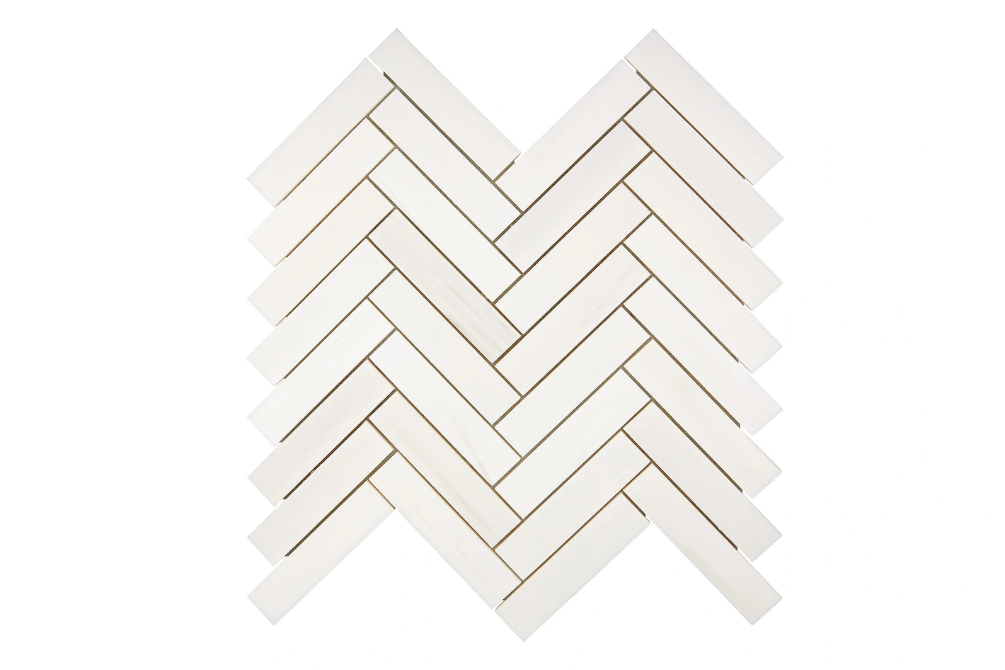 Bianco Dolomite 1 x 4 Herringbone Mosaic