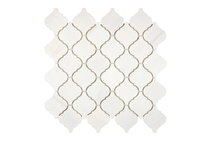 Bianco Dolomite Arabesque / Lantern Mosaic