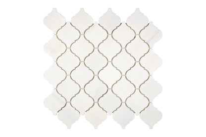 Bianco Dolomite Arabesque / Lantern Mosaic