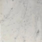 Bianco Carrara / Carrara White Marble 12x12 tile with gray veining on a white background