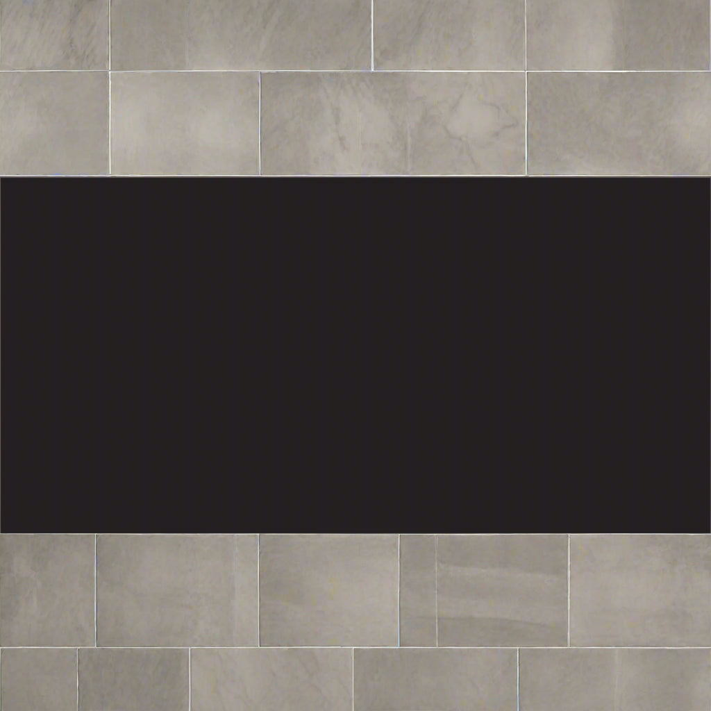 Essentials Glazed Porcelain Tile in 12x24 Obsidian Black for bold sophistication