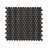 Blended Elegance Glass Mosaics – Chevron, Triangle, Pebble, & more - Nero Marquina