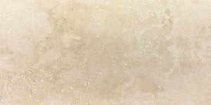 Bon Bon Beige Marble Tile showing 12×24 honed format and natural warm beige with subtle cream veining.