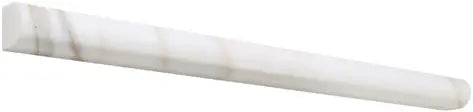Calacatta Gold 3/4 x 12 Bullnose Liner – Polished Finish – Luxury Marble Trim