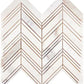 Bold Chevron Calacatta Gold Marble Mosaic Tile for Showers & Backsplashes