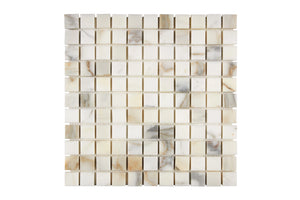 Calacatta Gold Marble 1 x 1 Mosaic